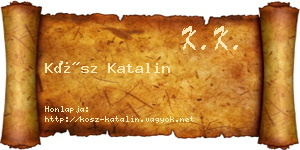 Kósz Katalin névjegykártya